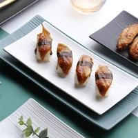 ceramic serving plate set rectangular japanese sushi dish steak fish restaurant household tableware