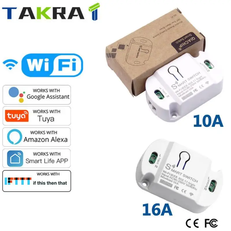 

Модули смарт-выключателей Tuya с Wi-Fi, 16 А/10 А