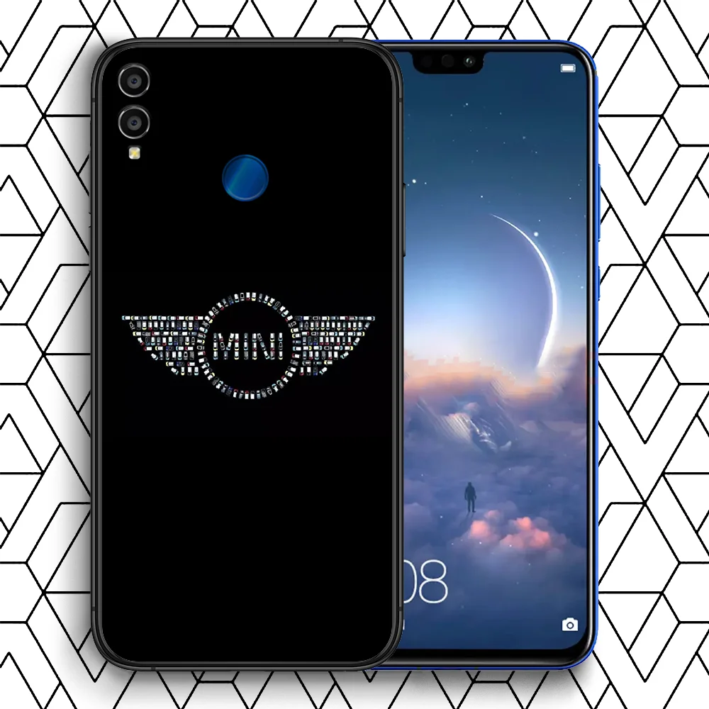 

Mini Cooper Sport Car Phone Case For Huawei Honor 6A 7A 7C 8 8A 8X 9 9X 10 10i 20 Lite Pro Play black Funda Silicone Cell Pretty