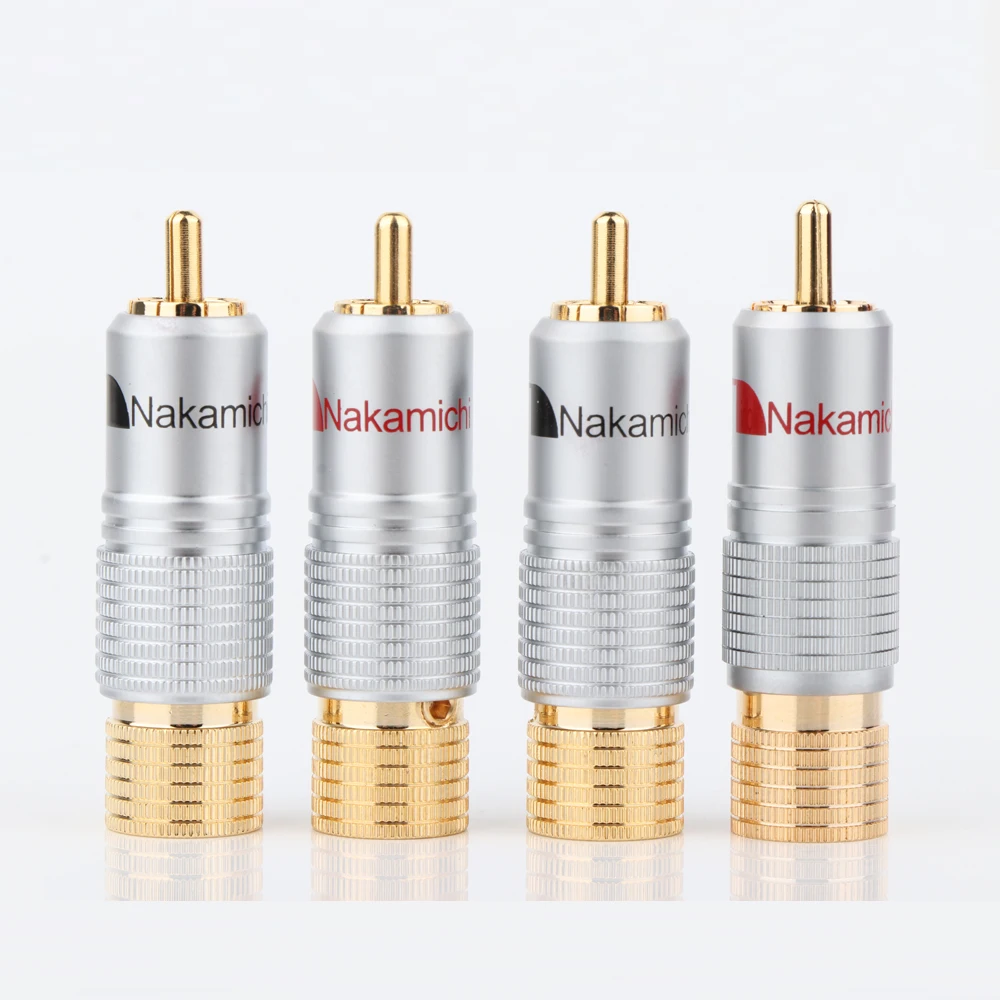 8 шт. штекер RCA Nakamichi с золотистым покрытием 24K | Электроника