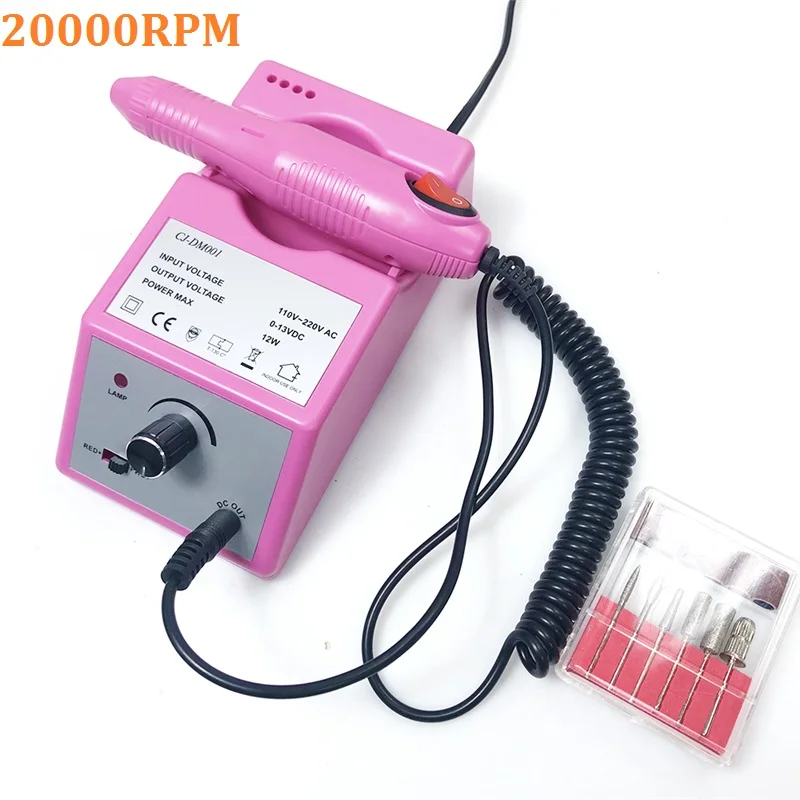 20000RPM Rose RainSolid, 20000 ОБ/мин, профессиональный электрический сверлильный станок для ногтей, маникюрный аппарат, ручка для дизайна ногтей, педикюр, пилка для ногтей, инструменты для ногтей - Color: 20000RPM Rose