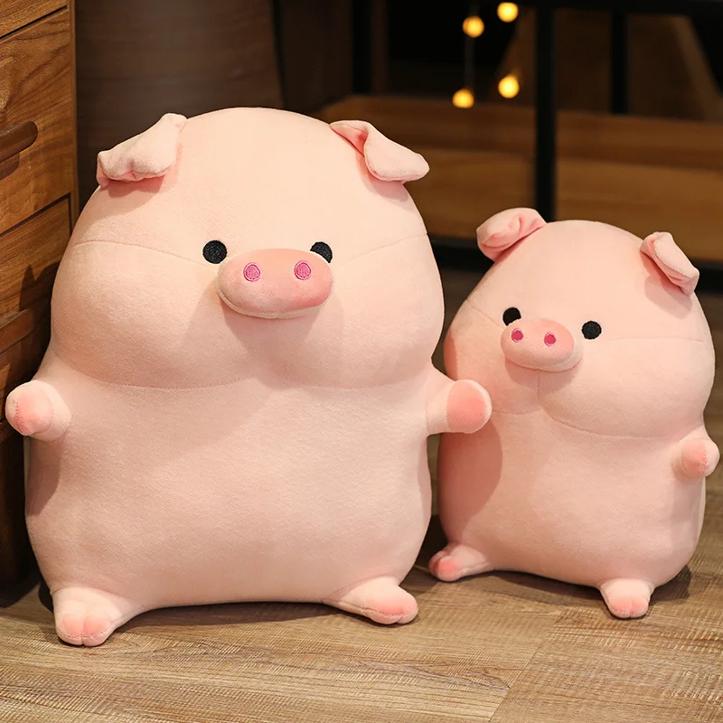 

25/35cm Kawaii Pink Fat Pig Plush Toys Stuffed Soft Lovely Piggy Plushie Pillow Animal Dolls Children Girls Birthday Xmas Gift