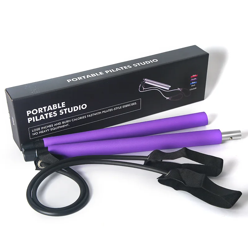

Pilates bar fitness bar Slimming hip lift rope yoga fitness equipment Home elastic bar female pull bar