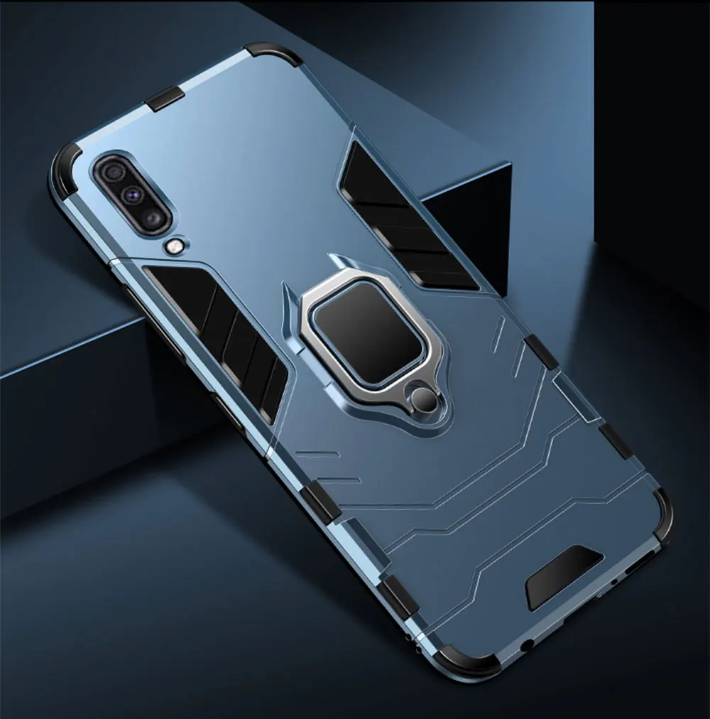 Защитный чехол для samsung A70 A50, чехол-бампер с магнитным кольцом из ТПУ+ поликарбоната, чехол для samsung Galaxy A50 A 50 A70 A 70, защитный чехол