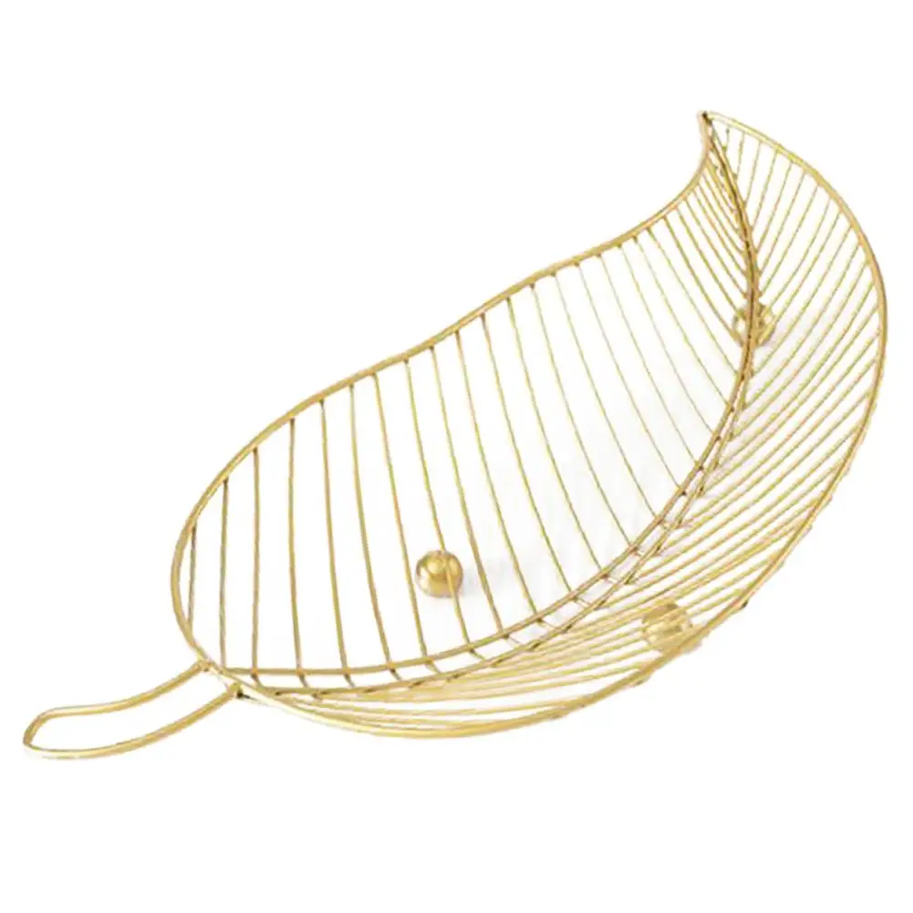 Скандинавский стиль Фруктовая тарелка гостиная дома инновационная форма листа