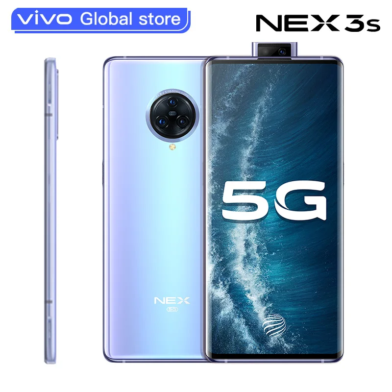 Vivo Nex 3s смартфон с 6 дюймовым дисплеем процессором Snapdragon 865 ОЗУ 8 ГБ ПЗУ 256 МП Android