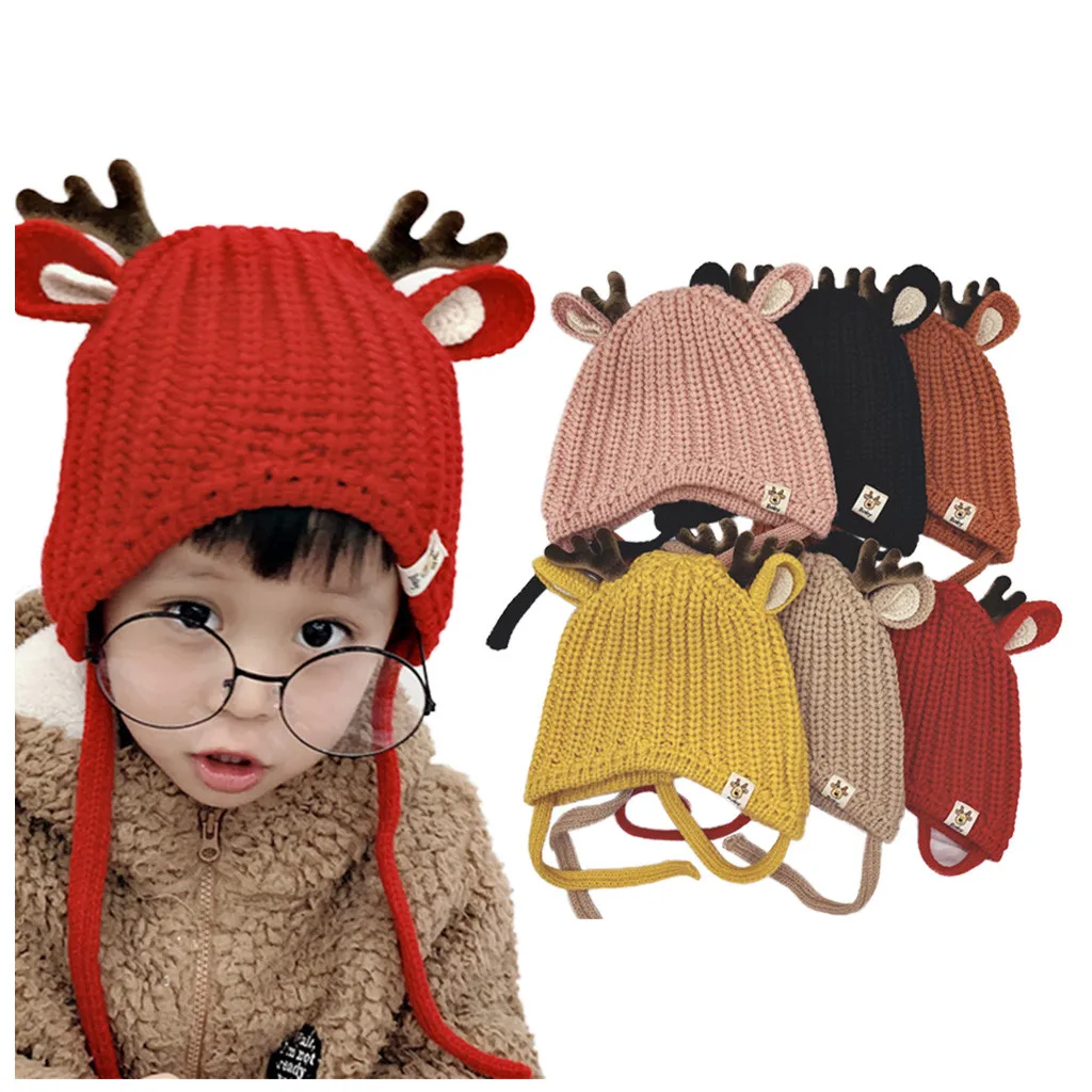 Шапки-бомберы для маленьких девочек теплая зимняя шапка с рождественскими