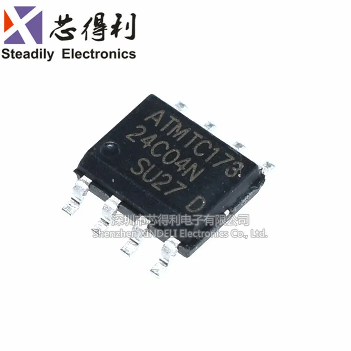 10 шт./лот, новый спот At24c04n 24c04 24c04n 24c04bn Sop-8, последовательный порт памяти