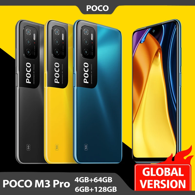 Глобальная версия POCO M3 Pro смартфон NFC 64 Гб/128 ГБ Dimensity 700 Octa Core 90 Гц 6 5 &quotFHD +