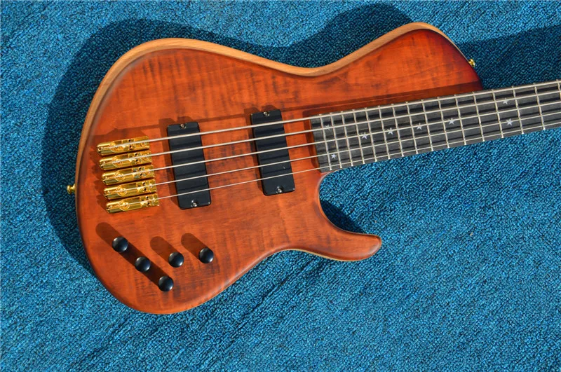 

Новый активный пикап, 5 струн, электрическая бас-гитара с сквозным горлом, электрические басы, бесплатная доставка