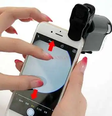 Увеличительное стекло 100 раз микроскоп портативный ручной прозрачный со