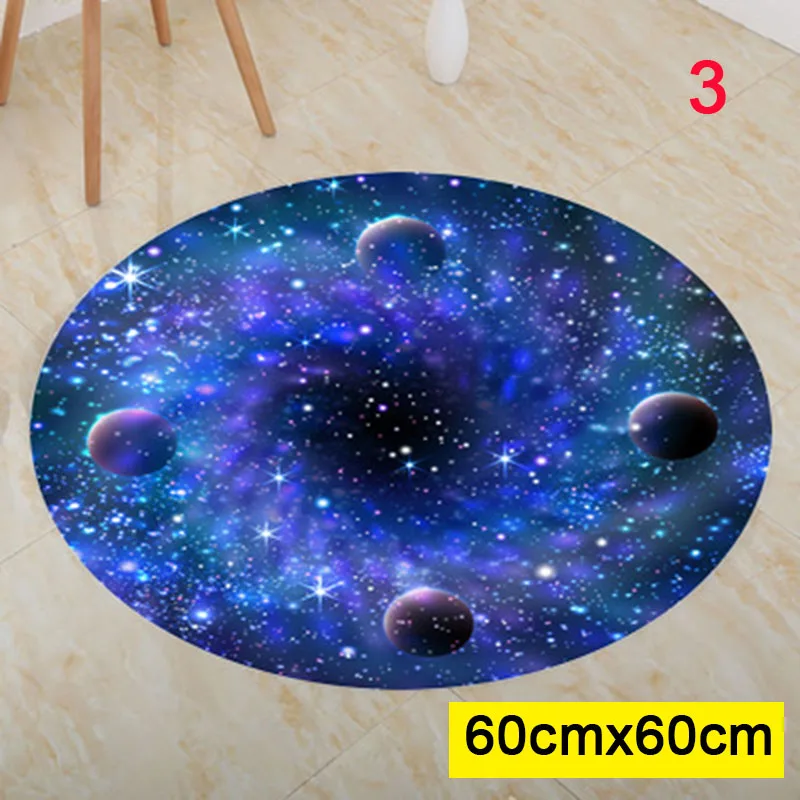 Звездный круглый уголок ковер космическое пространство галактика Вселенная