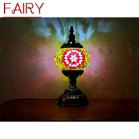 fairy retro table lamp exotic romantic creative led desk light for home living bedroom bedside