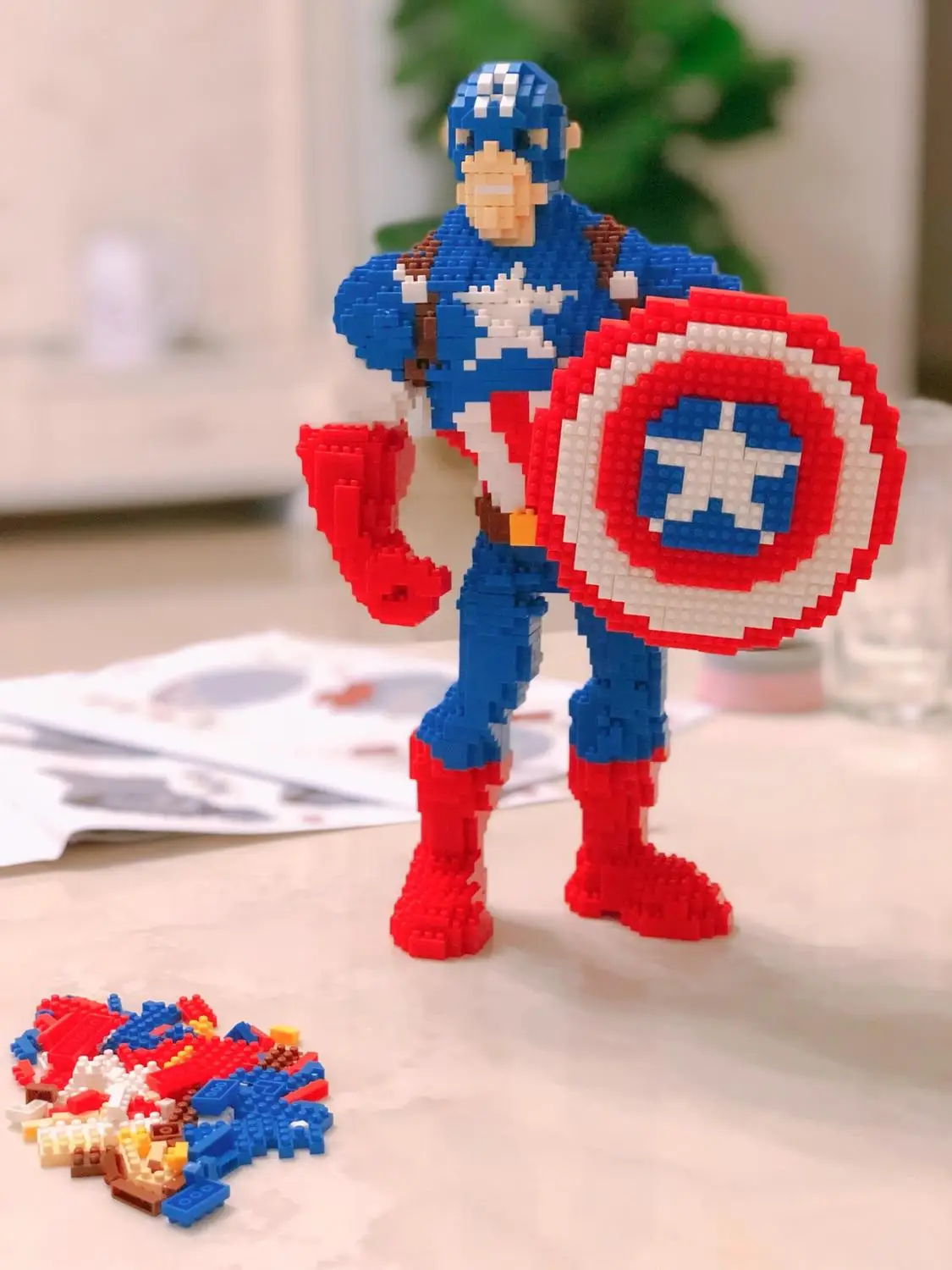 Маленькие блоки Железный человек аукцион фигурка мультфильм brinquedo супер герой