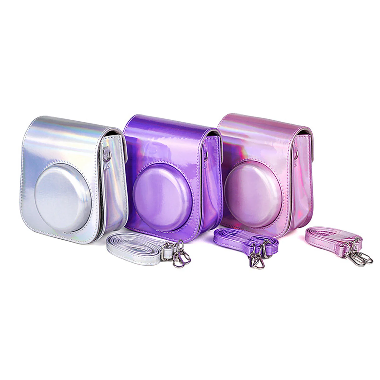 Портативный милый защитный чехол Besegad из искусственной кожи с принтом для камеры