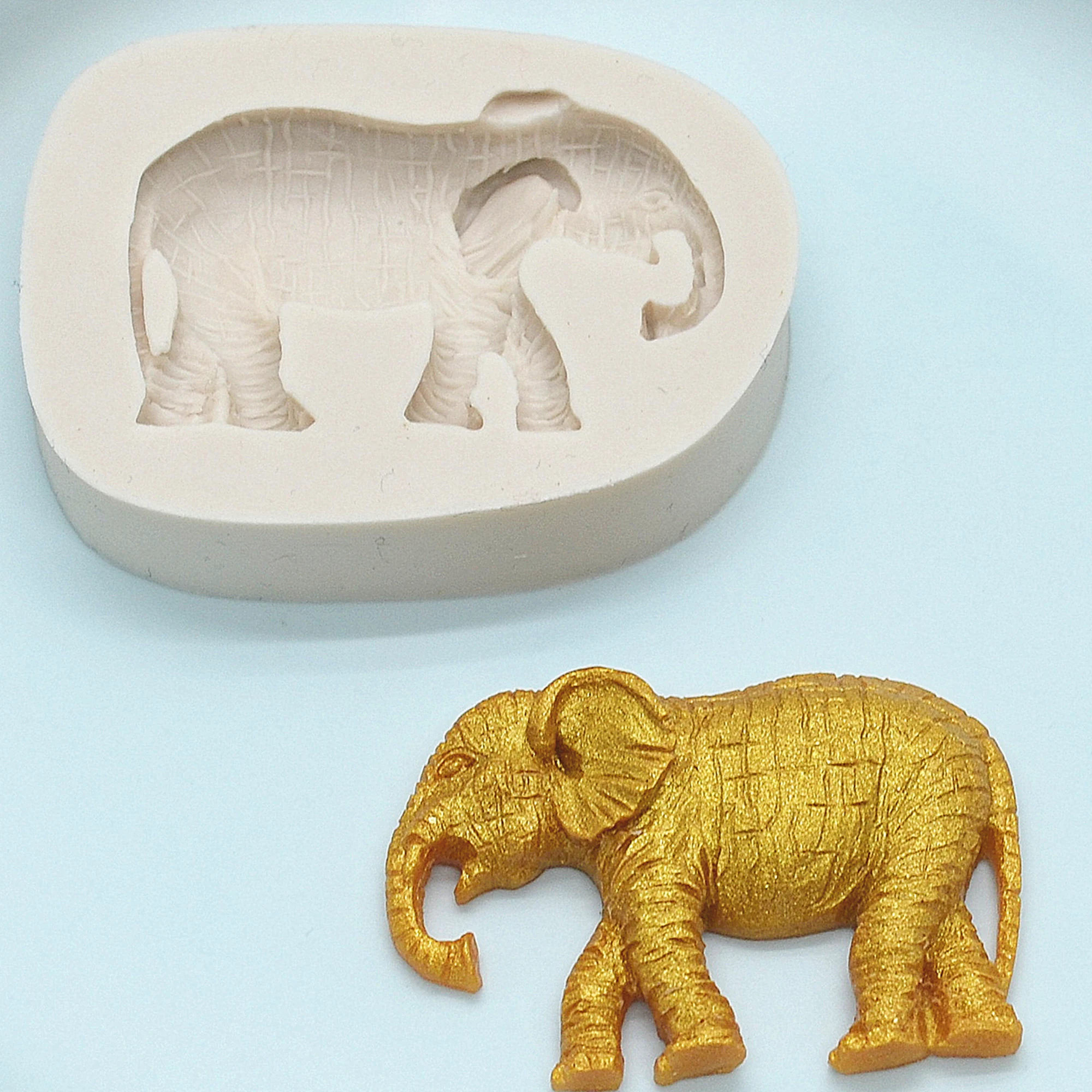 Luyou DIY с принтом в виде слона для силиконовая форма выпечки Fondant (сахарная)