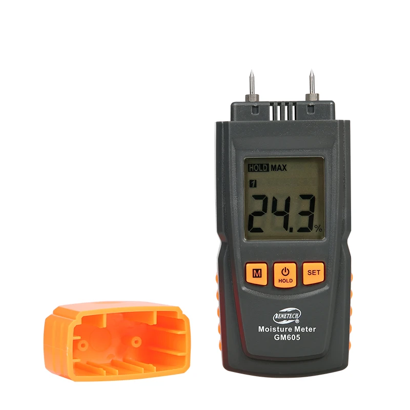 

Digital Wood Moisture Meter Humidity Tester Timber Damp Detector two probles GM605 BENETECH