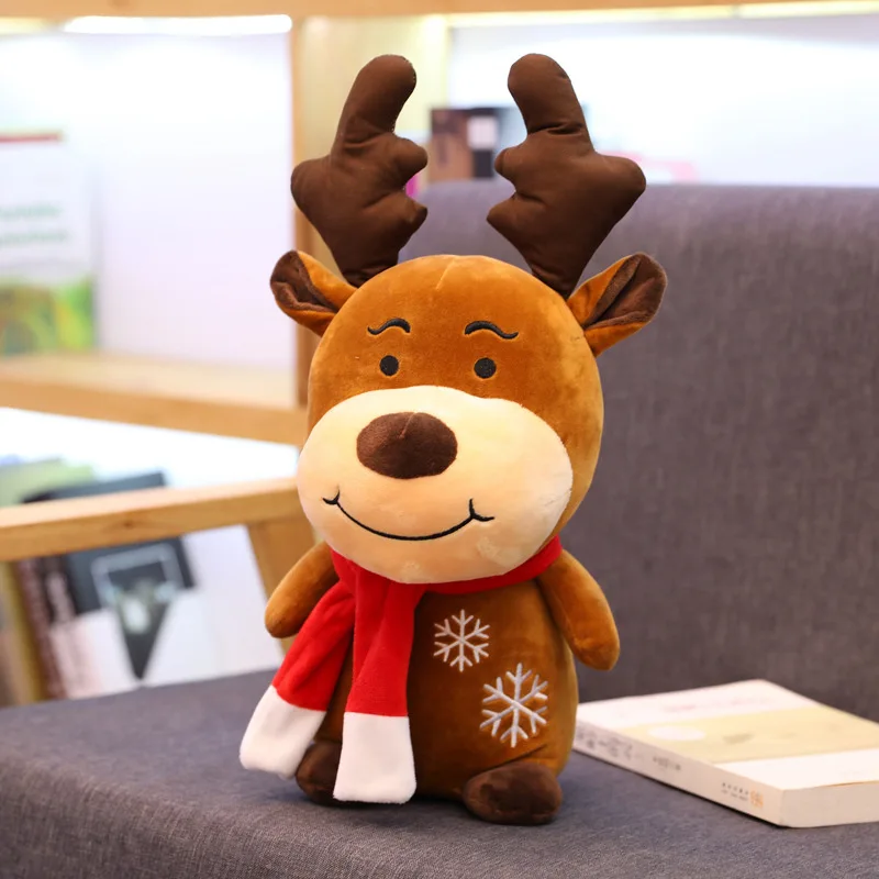 

Christmas Elk Doll New Creative Pillow Wholesale Plush Toy Children's Wedding Birthday Gift Home Festival Decoration Photo Props