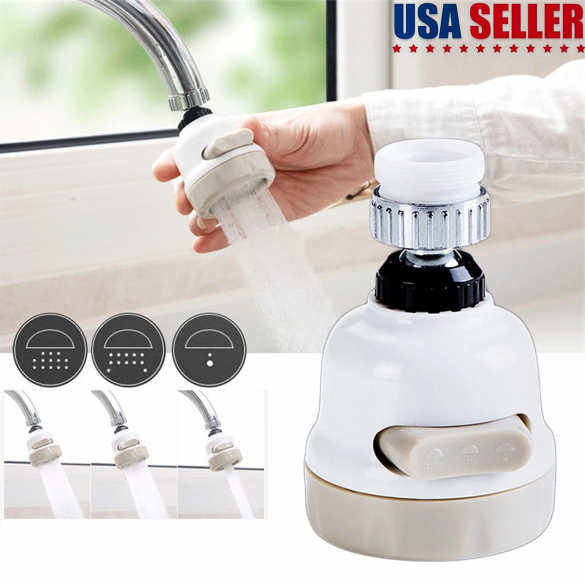 Универсальный кухонный смеситель с регулировкой брызг 360 градусов | Обустройство