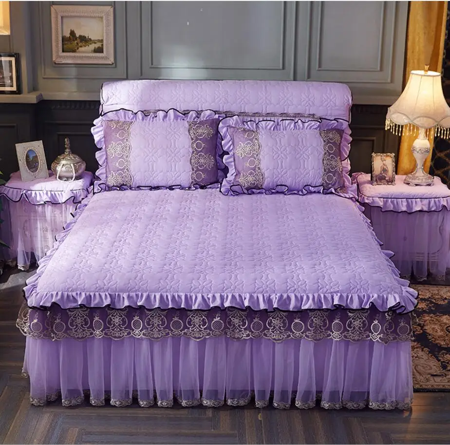 Европейское супермягкое утолщенное стеганое постельное белье покрывало для