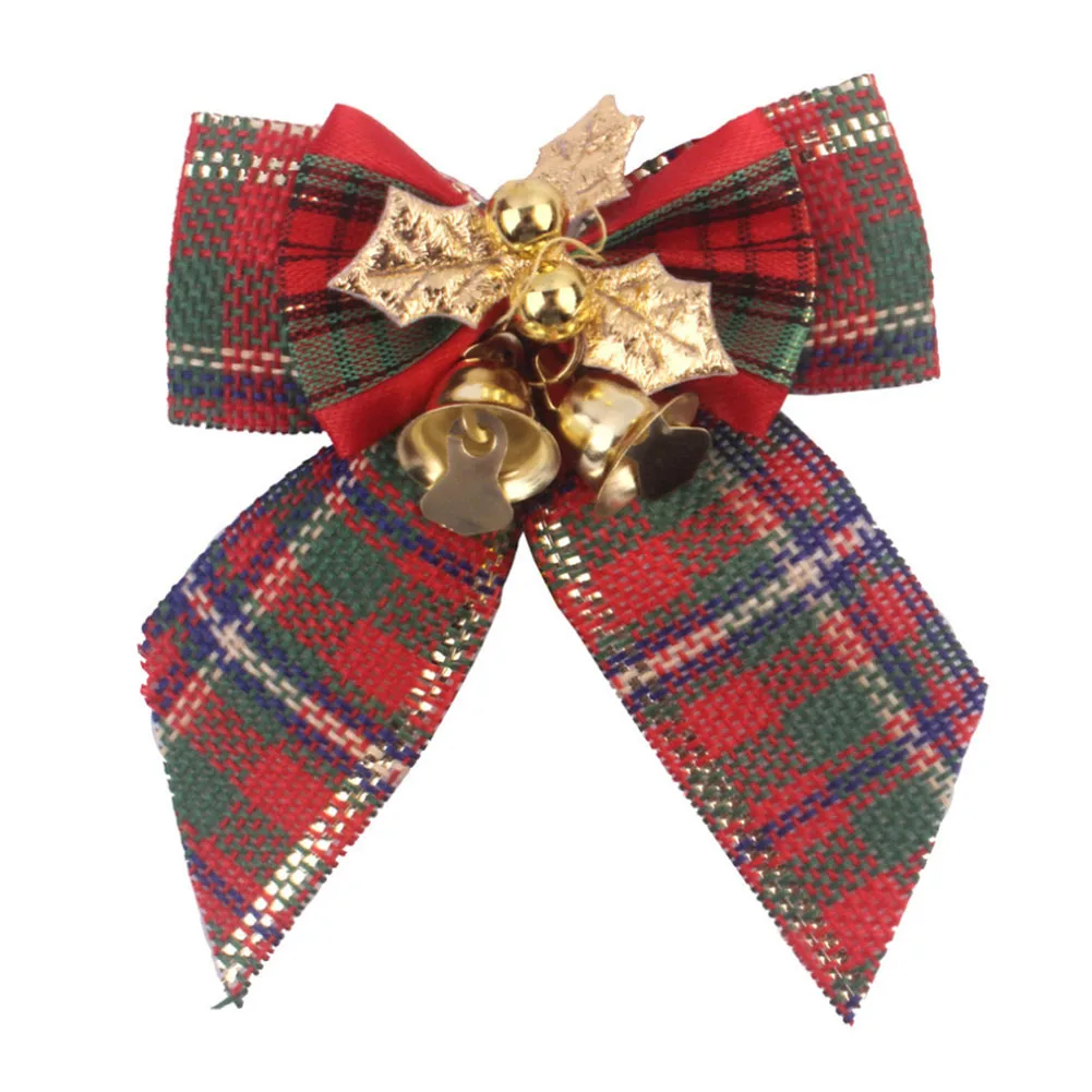 12 шт. 8 см милый бант Рождественское украшение Рождественская елка праздничные