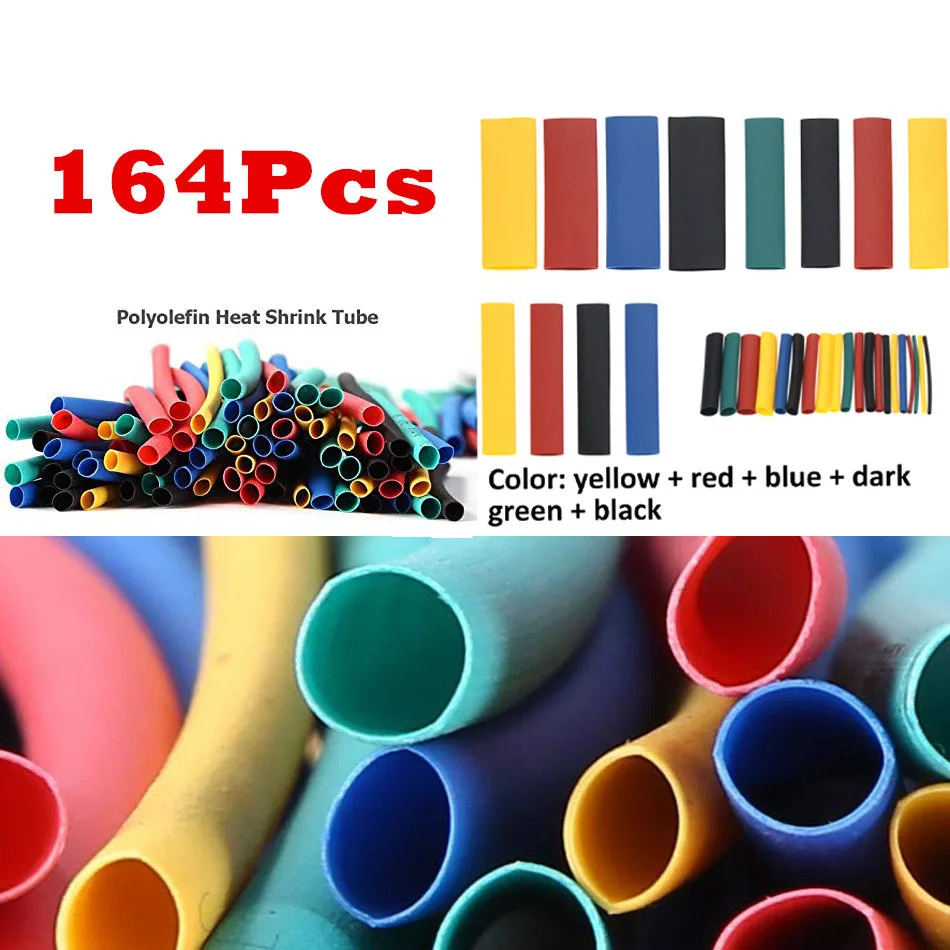 Комплект разнообразных термоусадочных трубок полиолефиновые трубки с