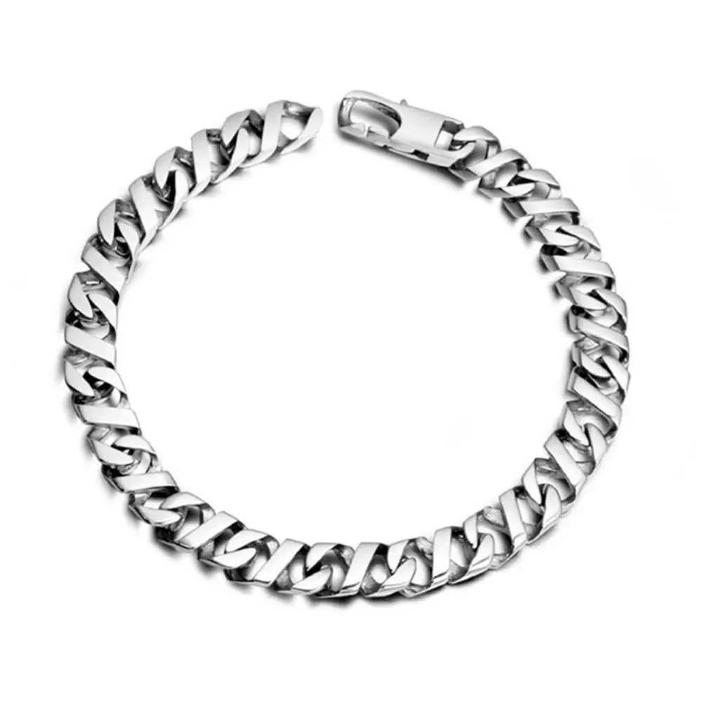 Мужской браслет из нержавеющей стали ширина тяжелого браслета 6 мм длина 8 дюймов