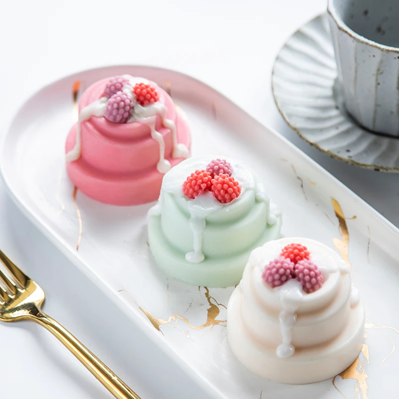 6 полостей 3-х уровневая торт Форма Fondant(сахарная) торт силиконовые формы для торта декоративные инструменты ручной работы мусс для пирожных "сделай сам" форма для мыла, шоколада