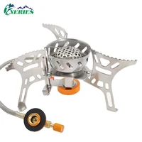 gas burner camping equipment outdoor survival tourist dishes barbecue picnic cooking supplies portable collapsible windproof