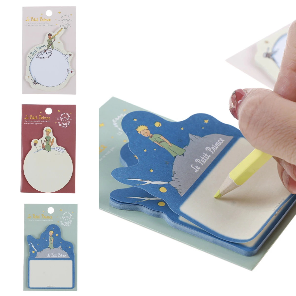 

1pcs New Little Prince Memo Sticker Paper Sticky Note Fair Tale Card Self-Adhesive Bookmark Office School Supplies