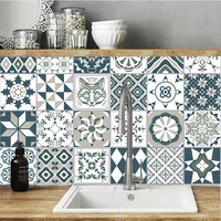 customed pvc diagonal ceramic tile stickers waterproof self adhesive kitchen decals diy bathroom home sticker geometric pattern