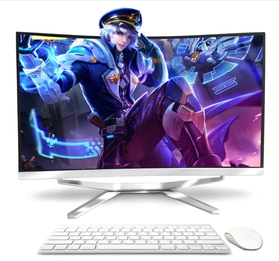 27 Inch Aio Ordenador Todo Inclu Curved Screen SK-CQ Style Intel I7/5/3 All In One Pc Desktop For Gaming Office Working |