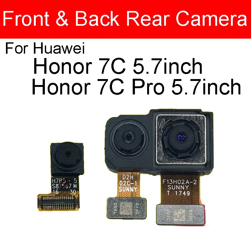 

Задняя и Передняя камера для Huawei Honor 7C Aum-L41 /Honor 7CPro 5.7in маленькая задняя камера для Honor 7C LND-AL30 7CPro LND-L29 5.99in