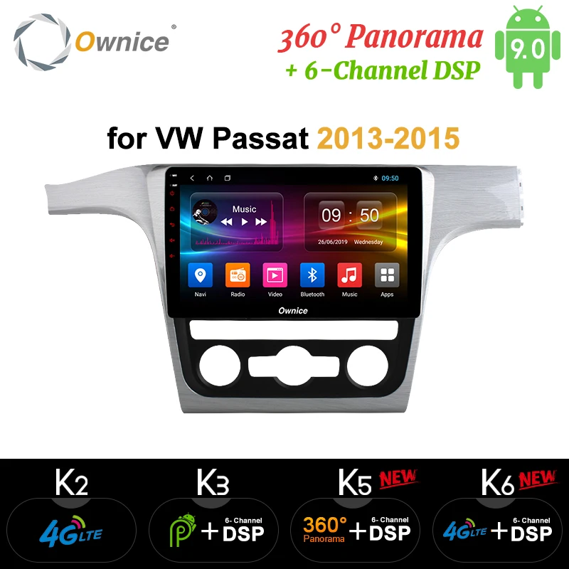 Ownice Android 9 0 Octa Core 10 1 &quotk3 k5 k6 автомобильный Радио плеер для Volkswagen Passat 2013 2014 2015 GPS Navi 4G