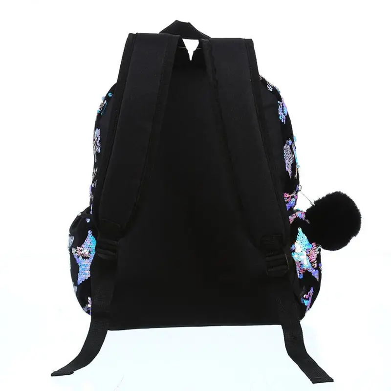 

Women Fashion Sequin Backpack Daypack Travel Bookbag Teenagers Girls Schoolbag M68C