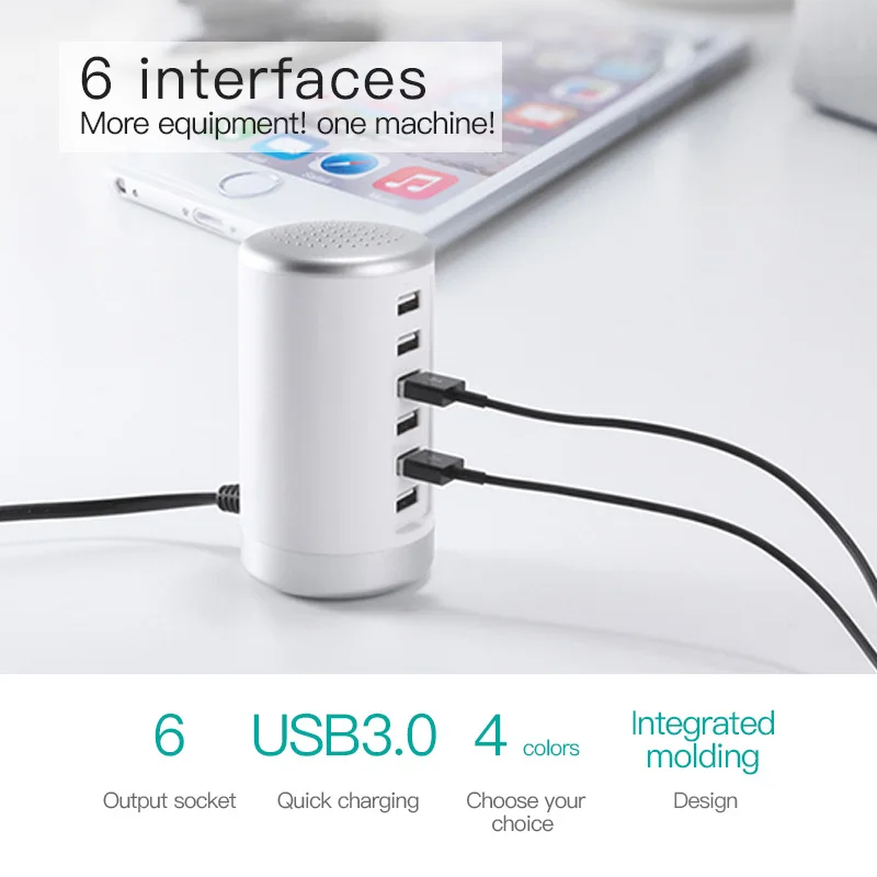 1 шт. USB зарядное устройство концентратор несколько портов быстрое адаптер для