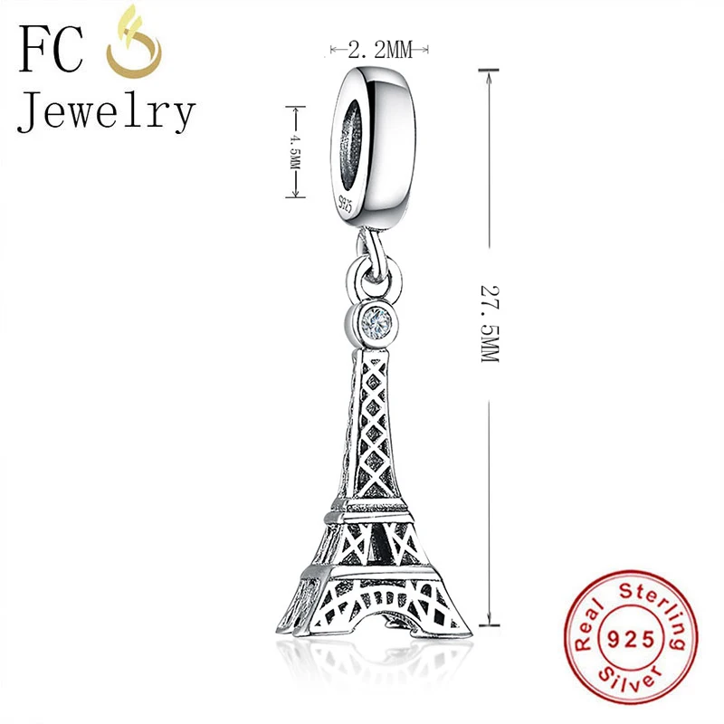 FC ювелирные изделия подходят к оригинальным браслетам Pandora брелоки реальные 925