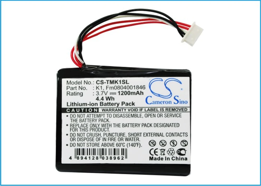 

Cameron Sino 1200mAh Battery for TomTom One XL HD Traffic, FM0804001846, K1