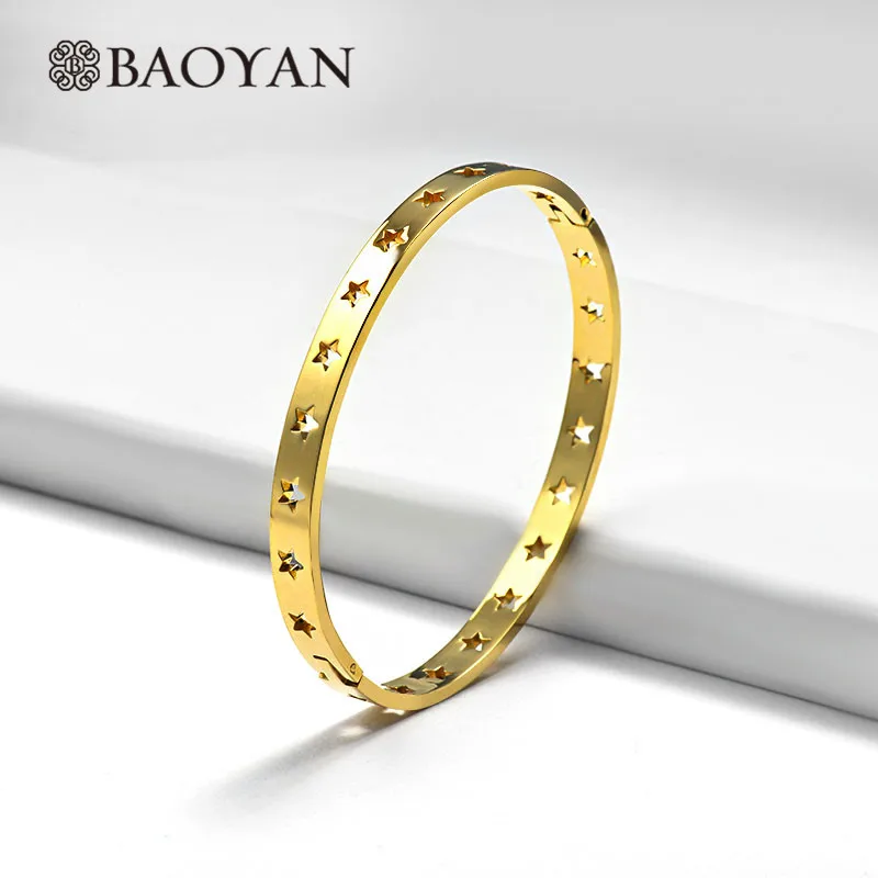 Браслеты Baoyan с золотыми звездами роскошные золотые женские браслеты и оптовая