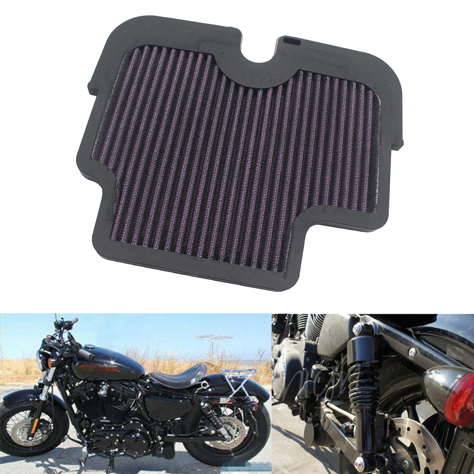 

Motorcycle Air Filter Fit for Kawasaki ER650 ER-6N 2009-2011 Motorbike Replacement Accessories ZUTR-KA017 M-001