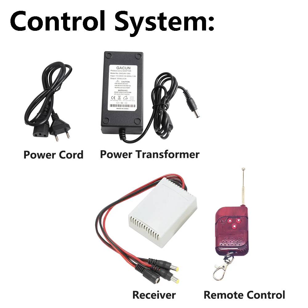 2 шт. линейный исполнительный механизм 12V + RF Управление Питание металлический