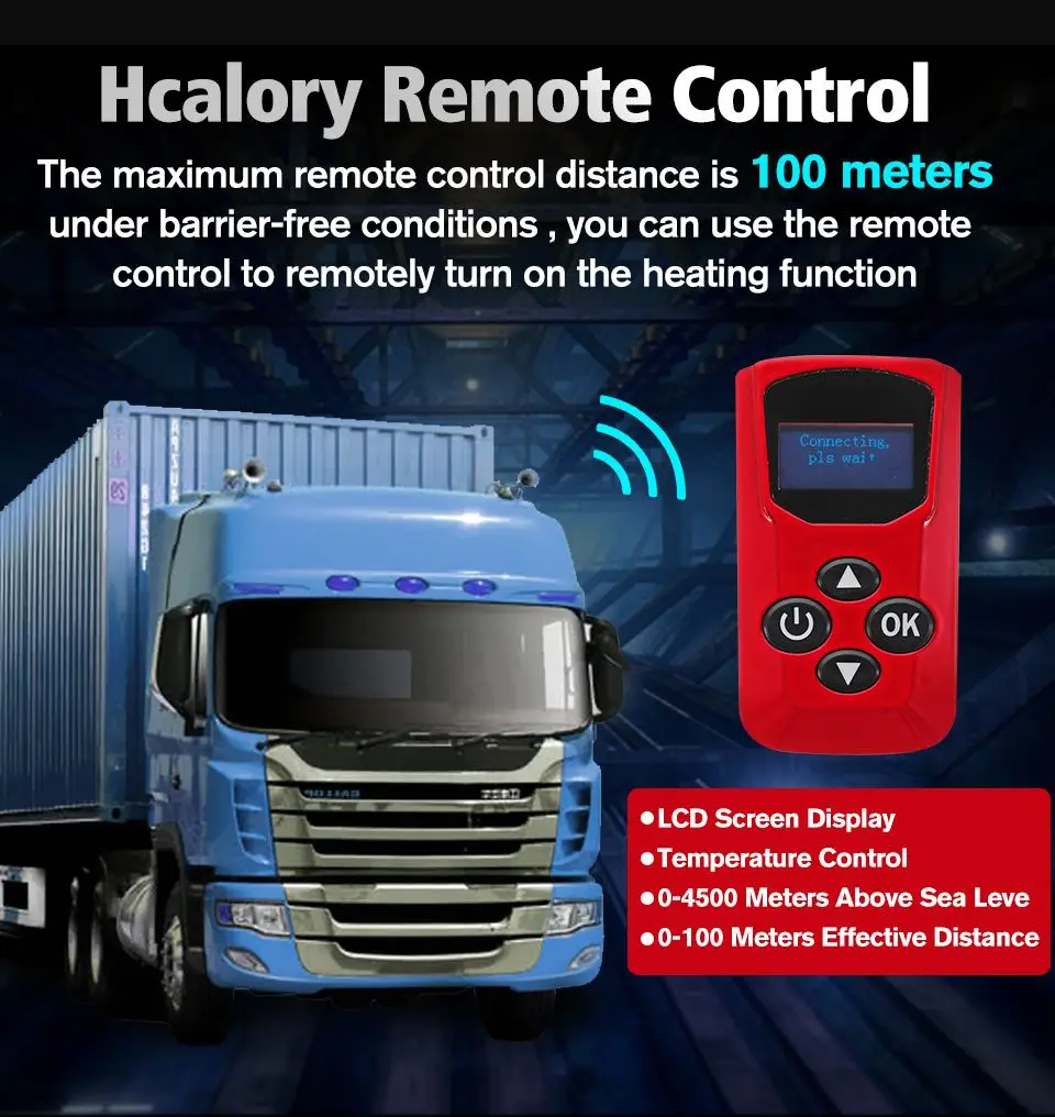 

12V 1-8KW All In One Diesel Air Heater Host 8KW Adjustable 1 Hole LCD English Remote Control Integrated Parking Heater Machine