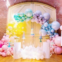 135pcs rainbow macaron balloons garland arch kit pastel baby shower birthday bridal shower ice cream kids party decor balloons