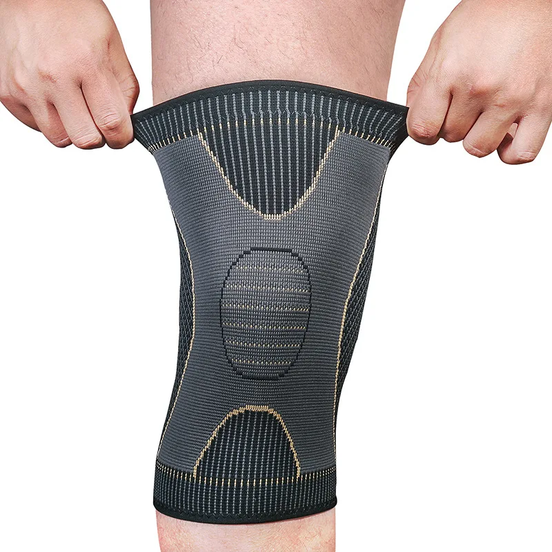

Knee Brace Nylon Knee Pad with Silicone Non-slip for Arthritis Pain and Support Injury Recovery Running Basketball Sports Safety
