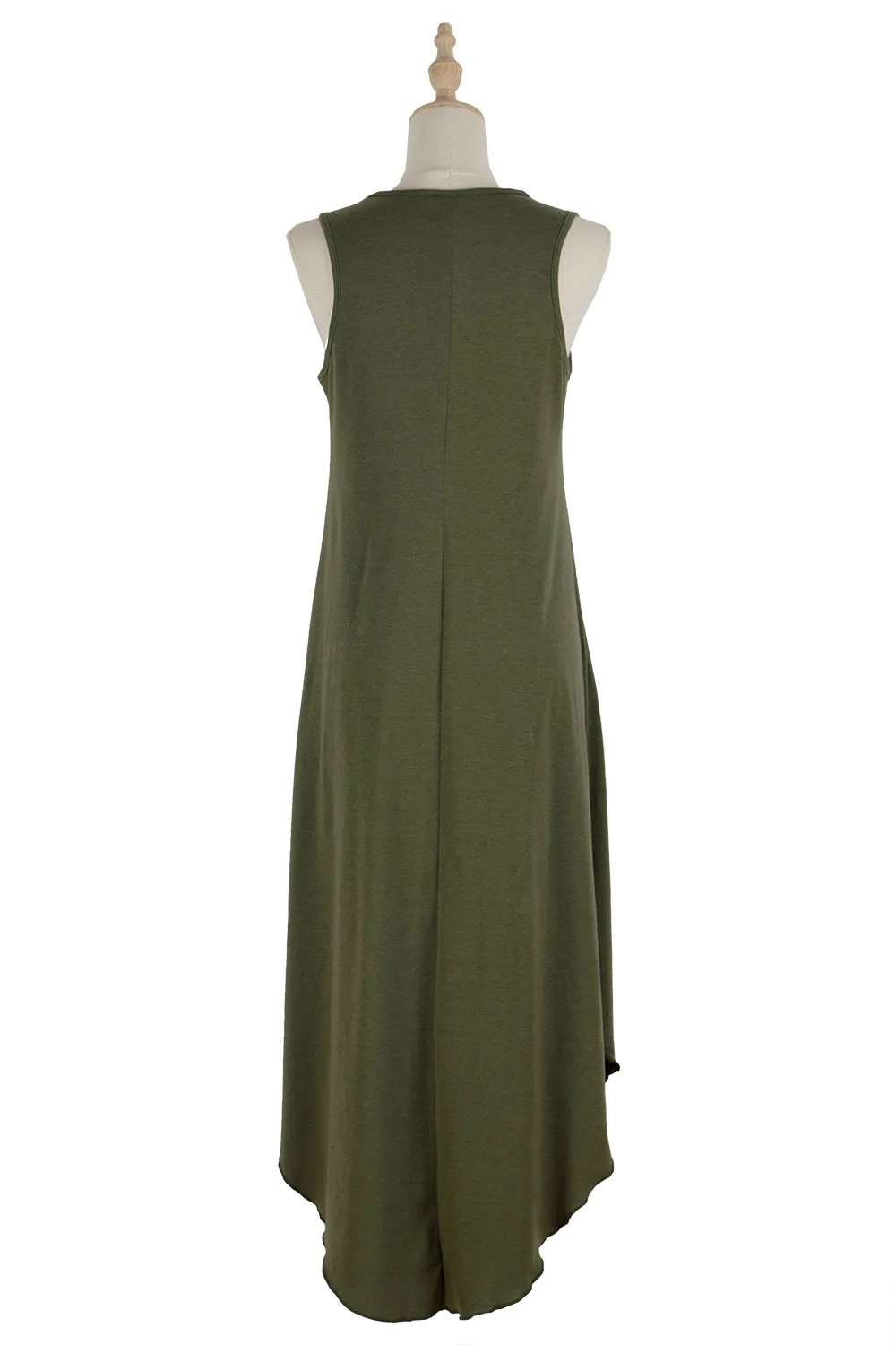 

Summer Dress Women's 2021 New Asymmetrical Casual V Neck High Waist Sleeveless Long Beach Party Dresses For Woman Robe Vestidos