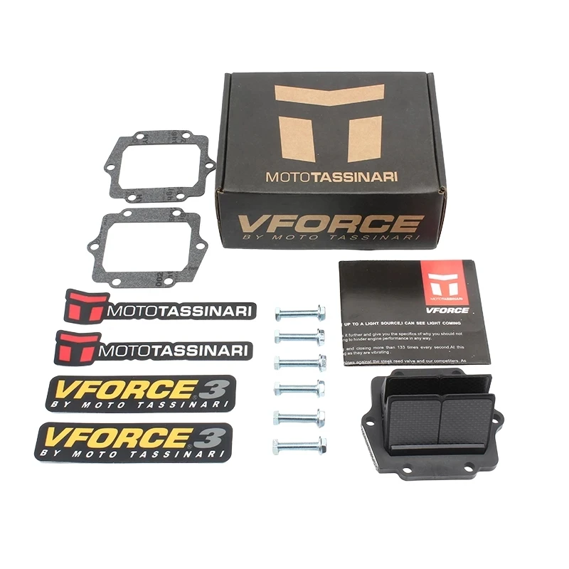 

Motorcycle Carbon Fiber Intake Reed Valve with spacers kit for Kawasaki 125cc 250cc KX250 KDX250 KX125 KMX125 KMX500
