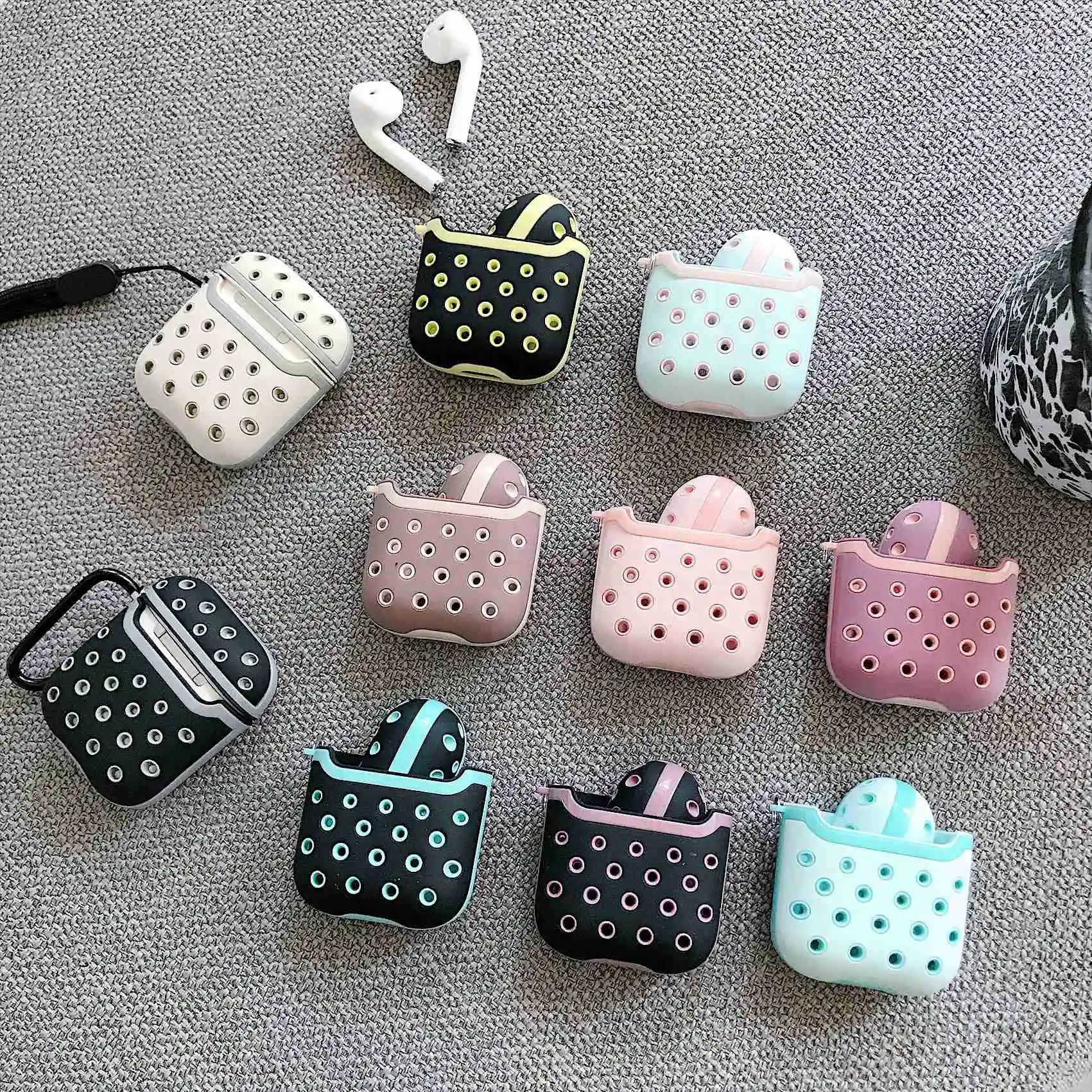 Чехол для наушников Airpods силиконовый чехол с мультяшным рисунком милые чехлы Air