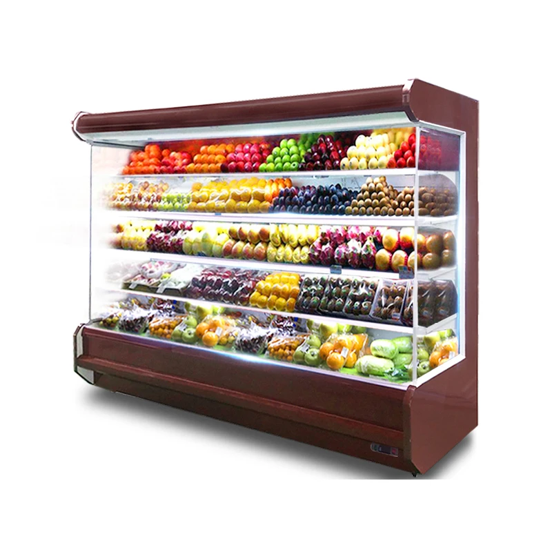 

Большой шкаф для сохранения свежести коммерческий холодильник для фруктов Вертикальная морозильная камера с воздушным охлаждением острый...