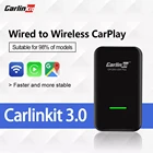 Carlinkit 3.0 беспроводной приемник CarPlay для автомобильного мультимедийного плеера, адаптер, Кабельное зарядное устройство, Bluetooth, автомобильный комплект, гарнитура, Европейская система хранения