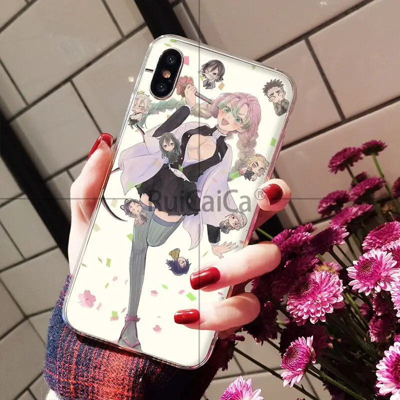 Ruicaica demon slayer аниме ТПУ мягкий силиконовый прозрачный чехол для телефона Apple iPhone 8 7 6 6S Plus X XS MAX 5 5S SE XR чехол
